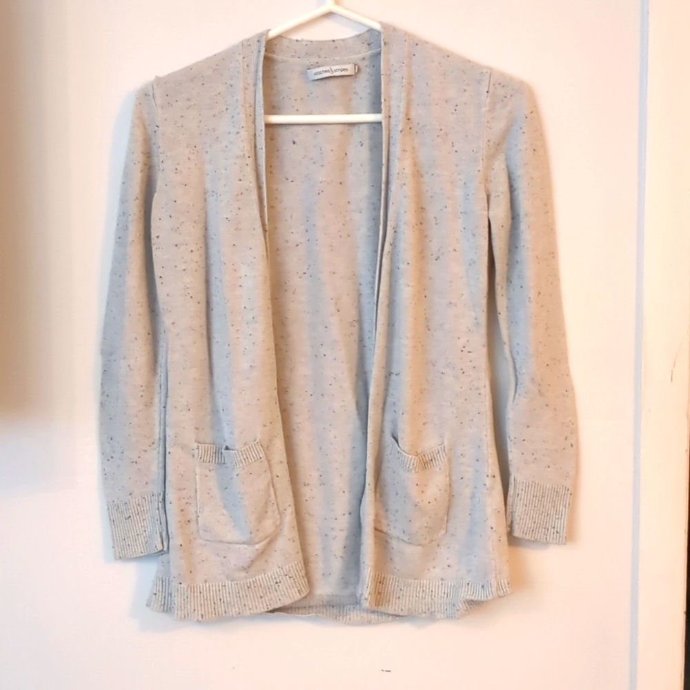 3 for $12 Clearance Stitches and Stripes Cream‎ Women's Cotton Cardigan Size XS